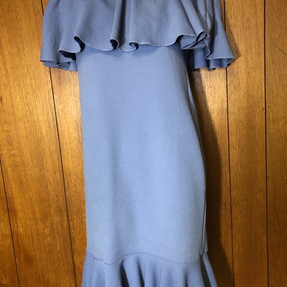 LuLaRoe waffle texture blue Cici dress XS βοΈHPβοΈ - Picture 8 of 8
